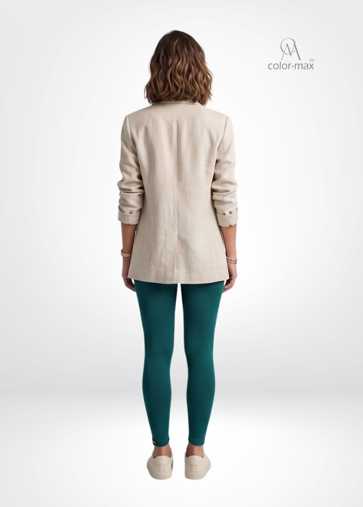 TEEL - Premium Cotton Lycra Ankle Leggings - Hover
